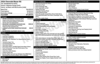 2026 Chevrolet Blazer RS