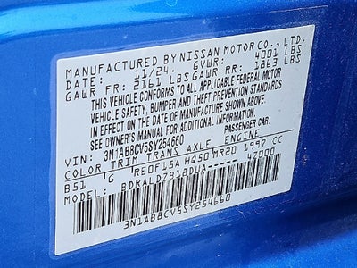 2025 Nissan Sentra SV