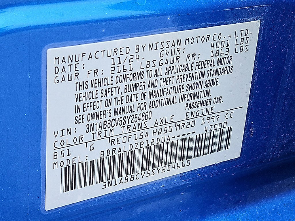 2025 Nissan Sentra SV