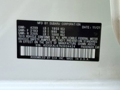 2022 Subaru Impreza Sport Sedan