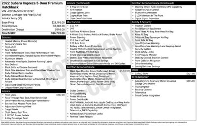 2022 Subaru Impreza Premium 5-Door