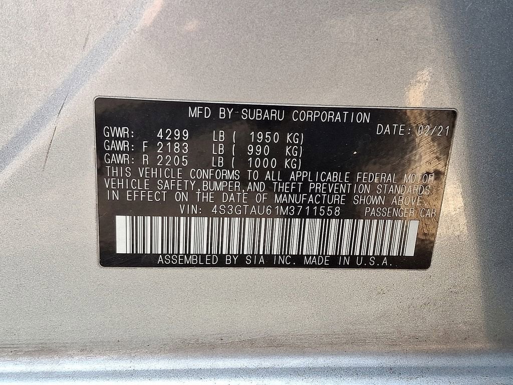 2021 Subaru Impreza Limited 5-Door