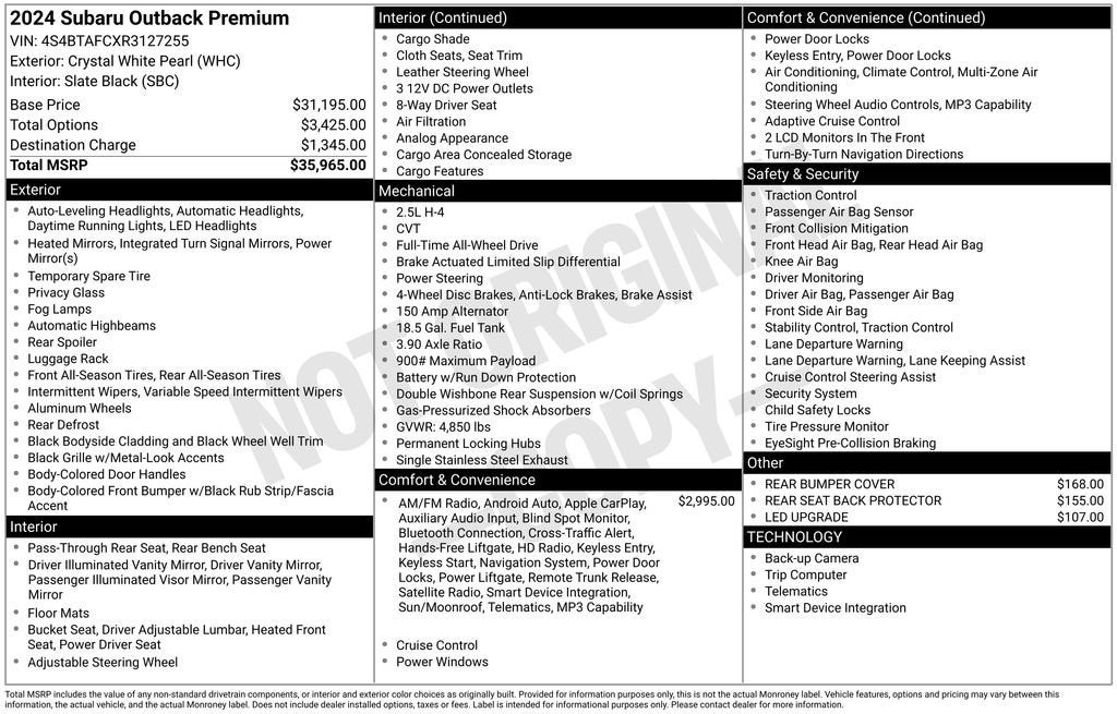2024 Subaru Outback Premium