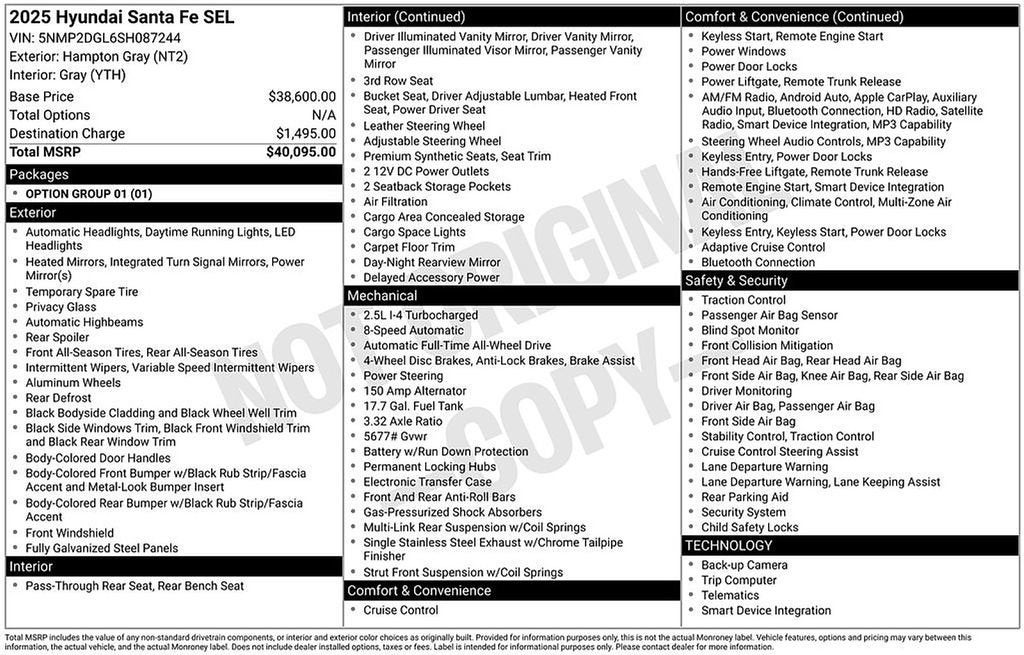 2025 Hyundai Santa Fe SEL
