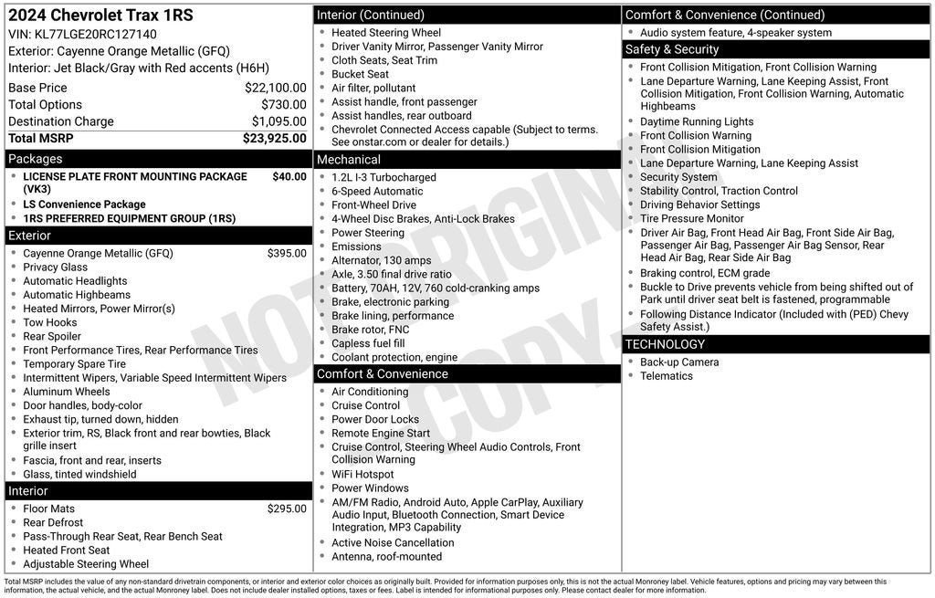 2024 Chevrolet Trax 1RS
