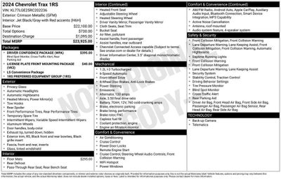 2024 Chevrolet Trax 1RS
