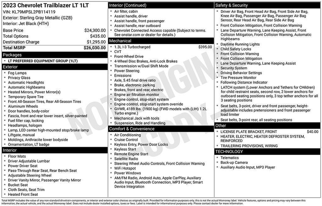 2023 Chevrolet Trailblazer LT