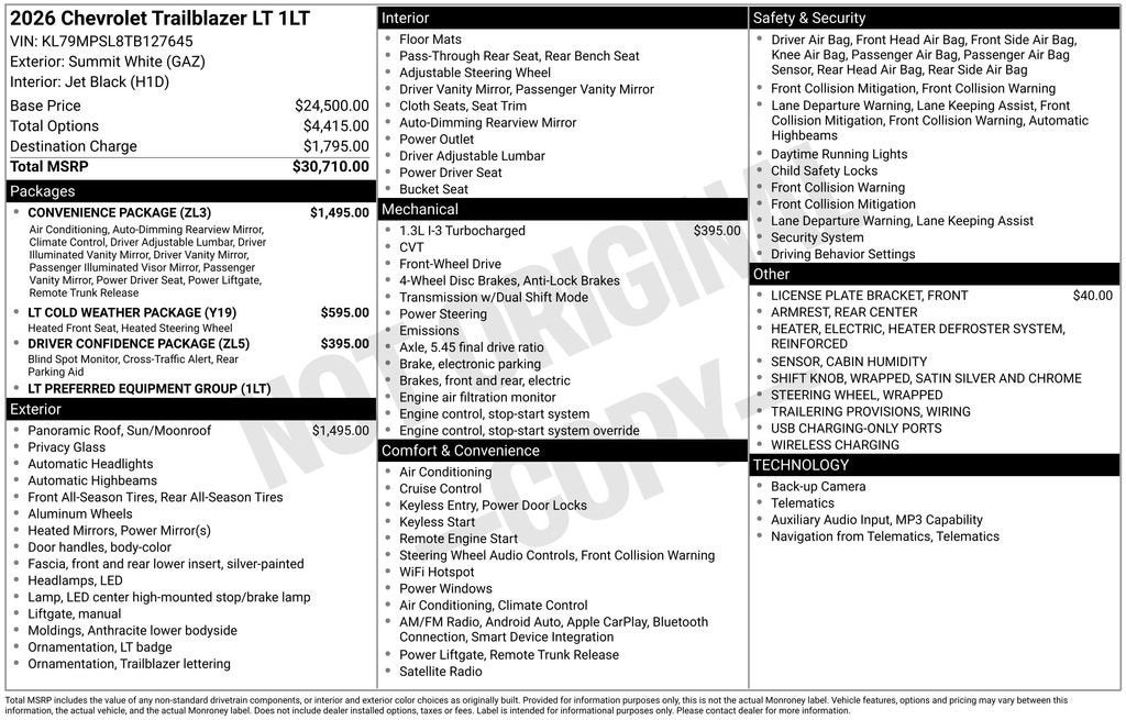 2026 Chevrolet Trailblazer LT