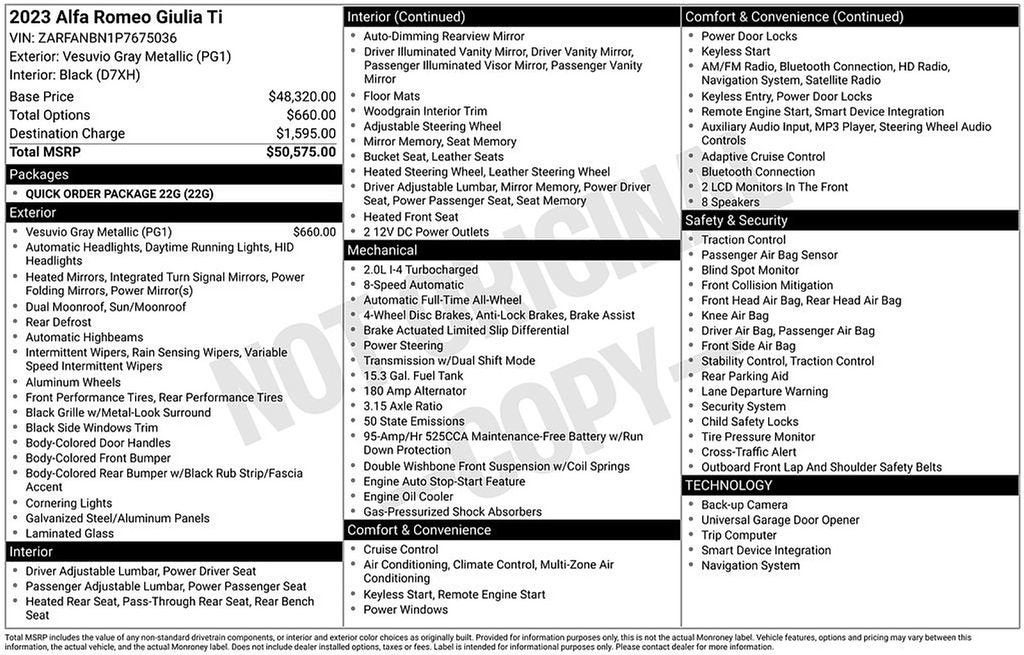 2023 Alfa Romeo Giulia Ti