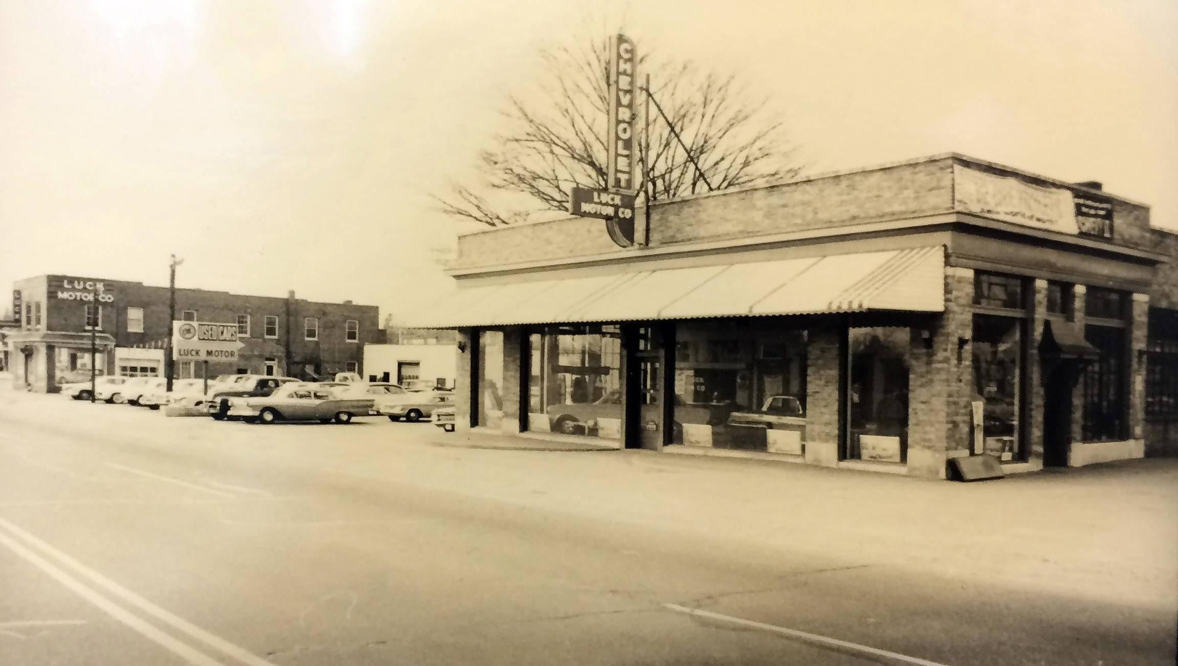 Image highlighting history of Luck Chevrolet