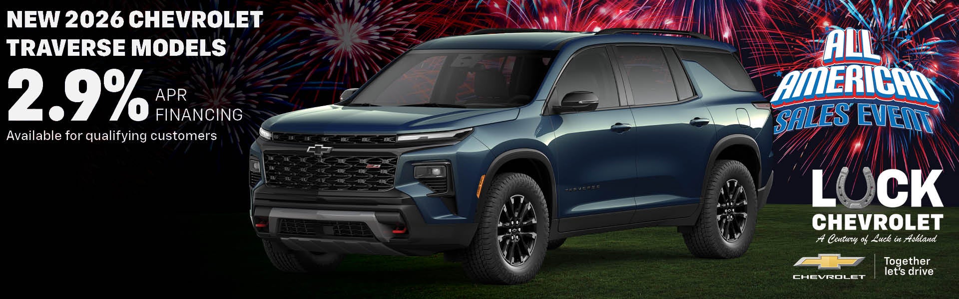 New 2026 Chevrolet Traverse models
