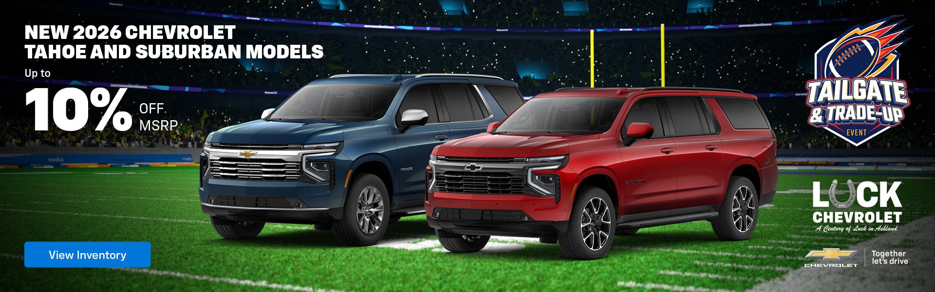 New 2026 Chevrolet Tahoe and Suburban Models